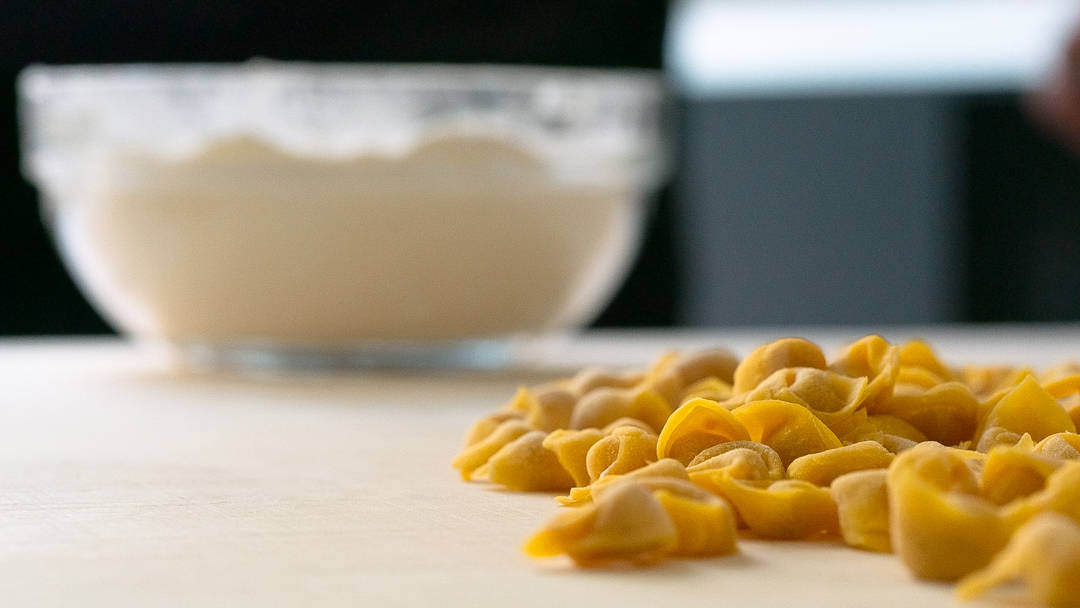 Bologna pasta and bowl
