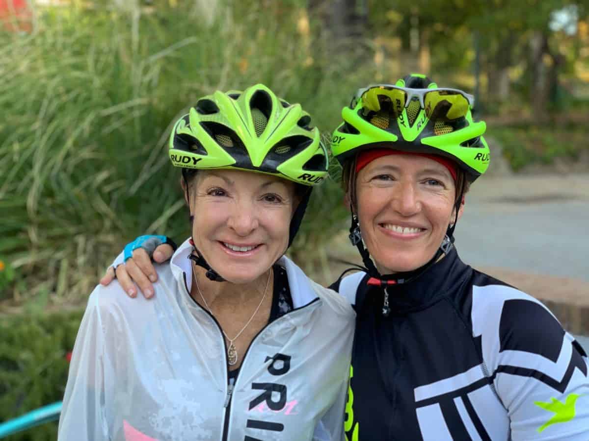 cyclists smiling on european bike tour